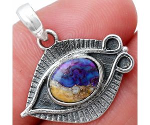 Evil Eye - Spiny Oyster Turquoise Pendant SDP147668 P-1112, 8x10 mm