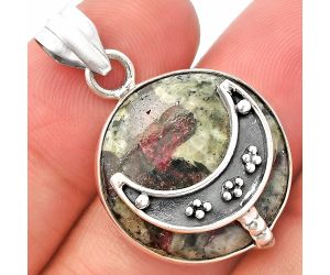 Crescent Moon - Russian Eudialyte Pendant SDP148009 P-1719, 20x20 mm