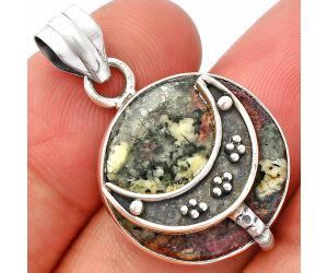 Crescent Moon - Russian Eudialyte Pendant SDP148014 P-1719, 19x19 mm