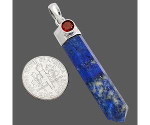 Point - Lapis Lazuli and Garnet Pendant SDP149088 P-1107, 8x38 mm
