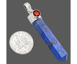 Point - Lapis Lazuli and Garnet Pendant SDP149092 P-1107, 8x38 mm