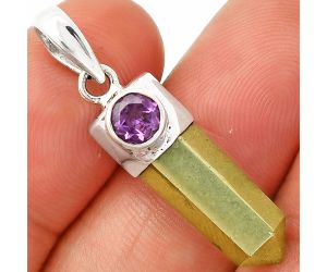 Point - Apache Gold Healer's Gold and Amethyst Pendant SDP149352 P-1107, 6x20 mm