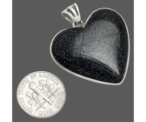 Heart - Sunstone In Iolite Pendant SDP149952 P-1043, 28x30 mm
