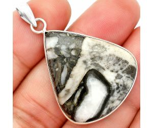 Mexican Cabbing Fossil Pendant SDP150469 P-1001, 27x31 mm