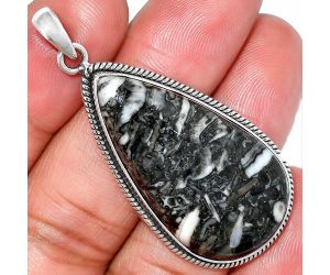 Mexican Cabbing Fossil Pendant SDP151382 P-1068, 20x37 mm