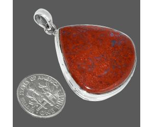 Red Moss Agate Pendant SDP151539 P-1124, 29x30 mm
