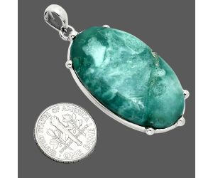 Green Lace Agate Pendant SDP151674 P-1349, 22x38 mm