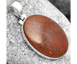 Natural Red Moss Agate Pendant SDP72816 P-1151, 20x28 mm