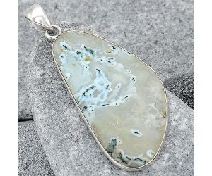 Natural Horse Canyon Moss Agate Pendant SDP73192 P-1001, 22x45 mm