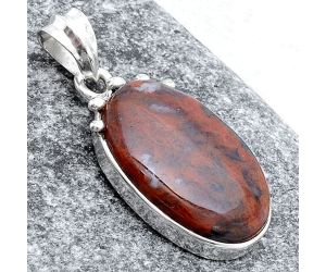 Natural Red Moss Agate Pendant SDP77170 P-1349, 15x23 mm