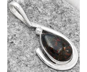Natural Blood Stone - India Pendant SDP78142 P-1717, 10x16 mm