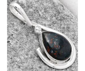 Natural Blood Stone - India Pendant SDP78159 P-1717, 11x15 mm