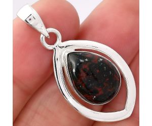 Natural Blood Stone - India Pendant SDP78187 P-1718, 11x16 mm