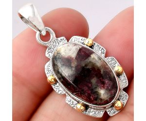 Natural Russian Eudialyte Pendant SDP80519 P-1485, 12x20 mm