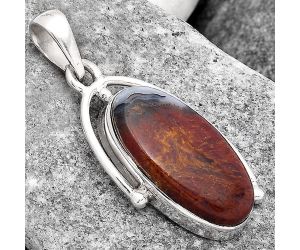 Natural Red Moss Agate Pendant SDP83498 P-1566, 12x22 mm