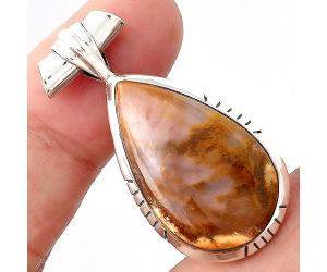 Natural Red Moss Agate Pendant SDP85641 P-1667, 16x27 mm