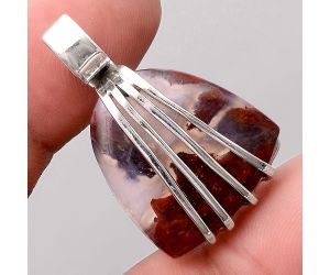 Natural Red Moss Agate Pendant SDP87645 P-1302, 20x21 mm