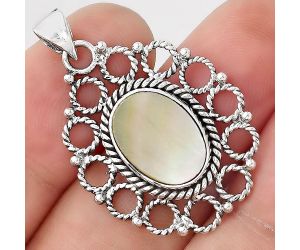 Natural Mother Of Pearl Pendant SDP87954 P-1009, 10x14 mm