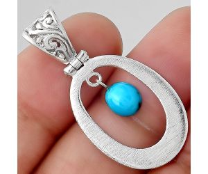 Natural Egyptian Turquoise Pendant SDP88158 P-1718, 6x7 mm