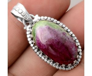 Natural Ruby Zoisite - Africa Pendant SDP88790 P-1512, 13x22 mm