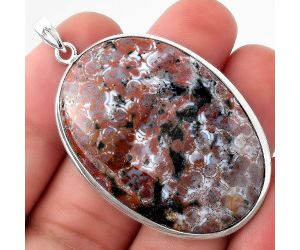 Natural Blood Stone - India Pendant SDP90403 P-1001, 28x41 mm