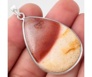 Natural Red Mookaite Pendant SDP90407 P-1001, 25x36 mm