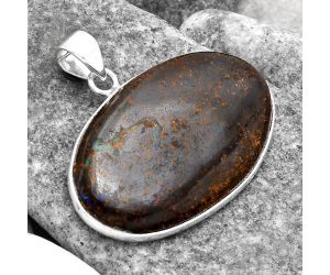 Natural Boulder Opal - Australia Pendant SDP90711, 22x38 mm