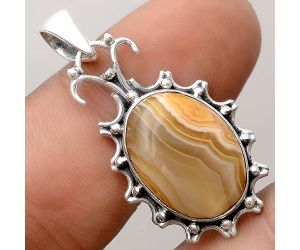 Natural Banded Onyx Pendant SDP91165 P-1249, 13x18 mm