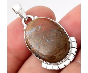 Natural Red Moss Agate Pendant SDP93143 P-1415, 15x21 mm