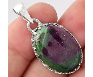 Natural Ruby Zoisite - Africa Pendant SDP93350 P-1325, 17x23 mm