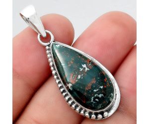 Natural Blood Stone - India Pendant SDP95347 P-1326, 13x26 mm