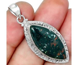 Natural Blood Stone - India Pendant SDP96092 P-1397, 13x26 mm