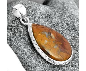 Natural Red Moss Agate Pendant SDP97069 P-1110, 16x25 mm