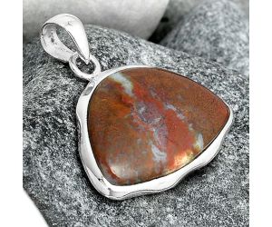 Natural Red Moss Agate Pendant SDP97115 P-1110, 18x26 mm