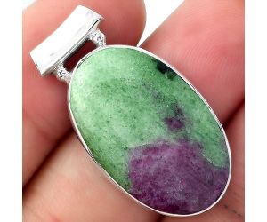 Natural Ruby Zoisite - Africa Pendant SDP99235 P-1259, 16x27 mm