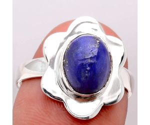 Natural Lapis - Afghanistan Ring size-7.5 SDR100174 R-1087, 8x10 mm