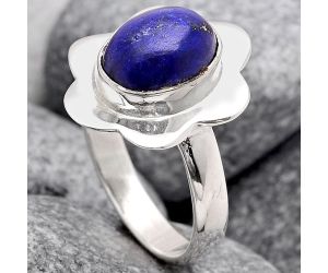 Natural Lapis - Afghanistan Ring size-7.5 SDR100174 R-1087, 8x10 mm