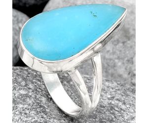 Natural Smithsonite Ring size-7.5 SDR105540 R-1002, 12x23 mm