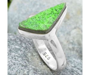 Natural Uvarovite Green Garnet Ring size-7 SDR105749, 7x16 mm
