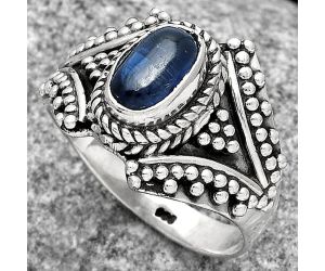 Filigree - Blue Kyanite - Brazil Ring size-8 SDR108836 R-1661, 5x9 mm