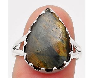 Natural Pietersite - Namibia Ring size-7.5 SDR111298 R-1210, 13x17 mm