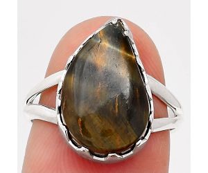 Natural Pietersite - Namibia Ring size-6 SDR111313 R-1210, 10x16 mm