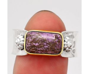 Two Tone - Purpurite Ring size-9.5 SDR111982 R-1519, 7x12 mm