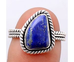 Natural Lapis - Afghanistan Ring size-8 SDR113271 R-1065, 8x13 mm