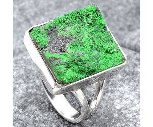 Natural Uvarovite Green Garnet Ring size-9 SDR115407, 15x17 mm