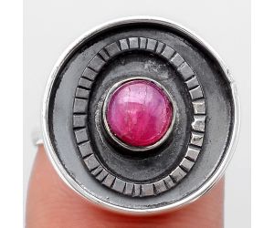 Natural Genuine Ruby Ring size-7 SDR116838 R-1080, 6x6 mm