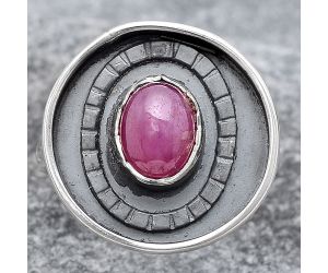 Natural Genuine Ruby Ring size-8 SDR116850 R-1080, 6x8 mm