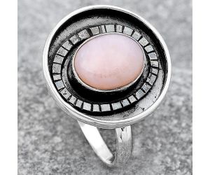 Natural Pink Opal Ring size-8 SDR116851 R-1080, 7x10 mm
