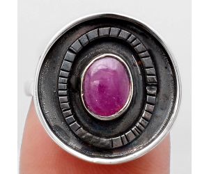 Natural Genuine Ruby Ring size-7 SDR116903 R-1080, 6x8 mm