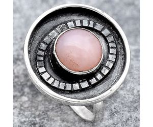 Natural Pink Opal Ring size-7 SDR116917 R-1080, 8x8 mm